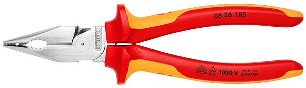 Needle-Nose Combination Pliers 185 mm 08 2X 185 | KNIPEX